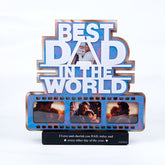 Best Dad Quoted Wooden Photo Frame